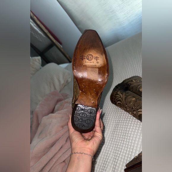 Brown Embroidered Cowboy Boots!! Real leather!!! - Picture 8 of 11